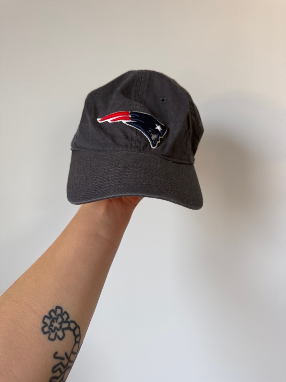 Vintage Reebok x New England Patriots Dark Gray Dad Hat